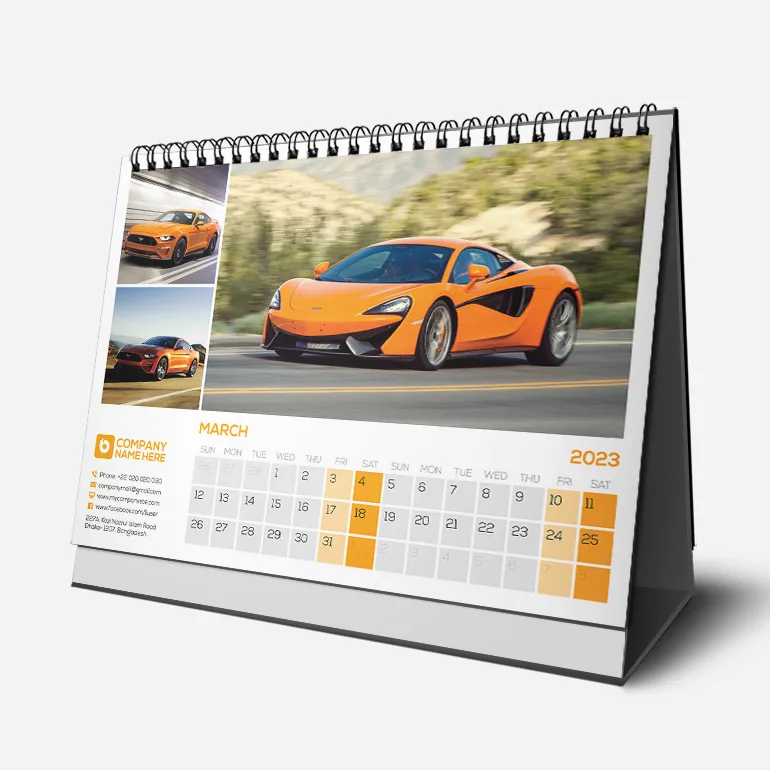 Car-Bike Desk Calendar